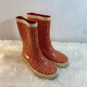 Coach Pink Ursula Rain Boots Size 5B